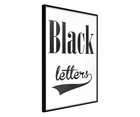 Plakat Artgeist - Black Lettering - Črn okvir - 20 x 30 cm