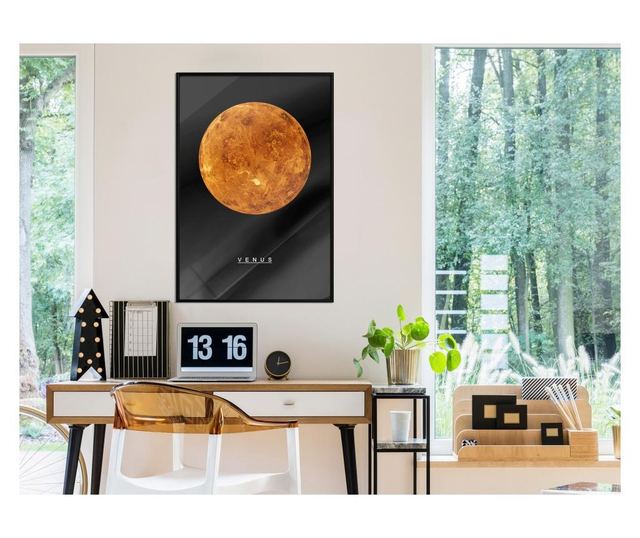 Plakat Artgeist - The Solar System: Venus - Črn okvir - 40 x 60 cm