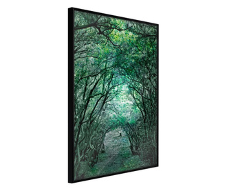 Plakat Artgeist - Tree Tunnel - Črn okvir - 40 x 60 cm