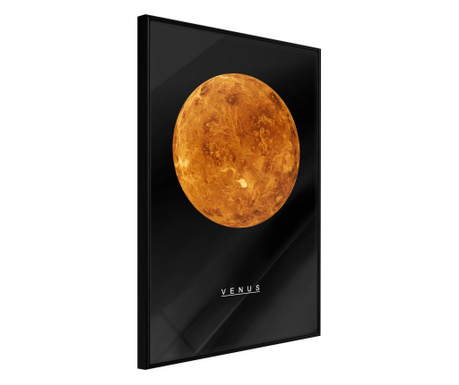 Faldekoráció - the solar system: venus - fekete keret - 20 x 30 cm