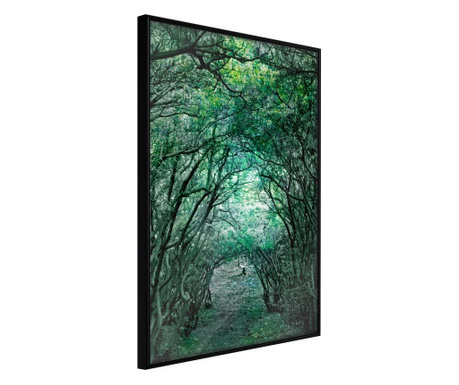 Plakat Artgeist - Tree Tunnel - Črn okvir - 20 x 30 cm