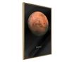 Poster Artgeist - The Solar System: Mars - Zlatni okvir - 20 x 30 cm
