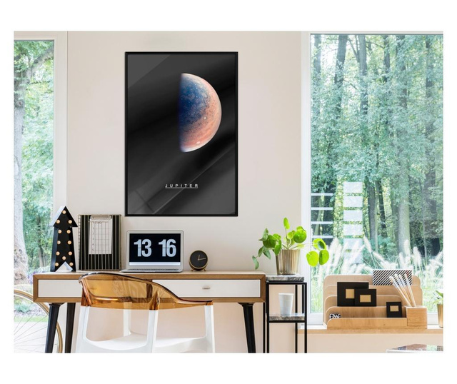 Plakat Artgeist - The Solar System: Jupiter - Črn okvir - 30 x 45 cm