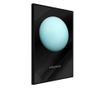 Plakat Artgeist - The Solar System: Uranus - Črn okvir - 30 x 45 cm