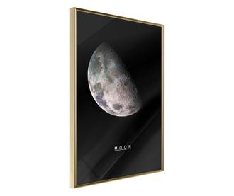 Plakat Artgeist - The Solar System: Moon - Zlat okvir - 40 x 60 cm
