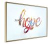 Plakat Artgeist - Colourful Hope - Zlat okvir - 30 x 20 cm