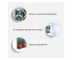 Plakat Artgeist - Grey-Pink Love - Zlat okvir - 40 x 60 cm