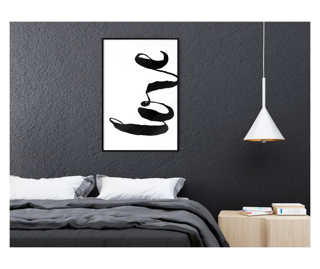 Plakat Artgeist - Love Sideways - Črn okvir - 30 x 45 cm