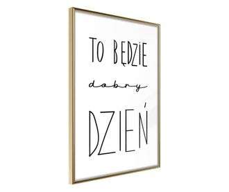 Plakat Artgeist - Good Day - Zlat okvir - 40 x 60 cm