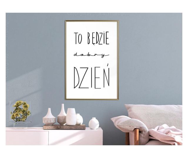 Plakat Artgeist - Good Day - Zlat okvir - 40 x 60 cm