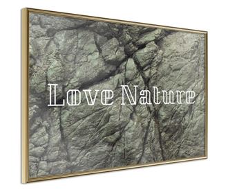 Plakat Artgeist - Nature - Zlat okvir - 60 x 40 cm