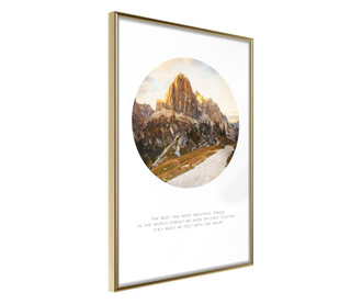 Plakat Artgeist - Peak of Dreams - Zlat okvir - 40 x 60 cm