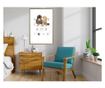 Plakat Artgeist - Cute Chicks - Zlat okvir - 40 x 60 cm