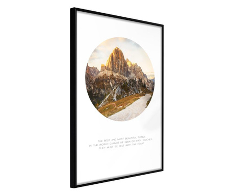 Poster Artgeist - Peak of Dreams - Crni okvir - 30 x 45 cm