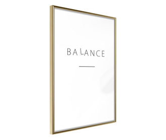Plakat Artgeist - Seek a Balance - Zlat okvir - 30 x 45 cm