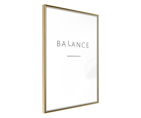 Poster Artgeist - Seek a Balance - Zlatni okvir - 30 x 45 cm