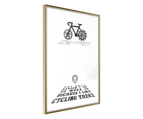 Poster Artgeist - Good Motivation - Zlatni okvir - 30 x 45 cm