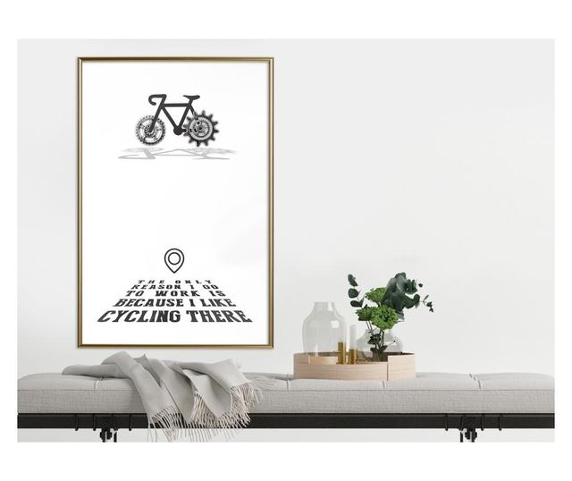 Plakat Artgeist - Good Motivation - Zlat okvir - 30 x 45 cm