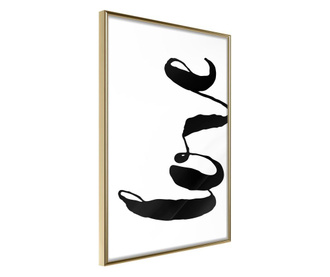 Plakat Artgeist - Love Sideways - Zlat okvir - 30 x 45 cm