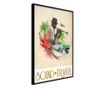 Plakat Artgeist - Exotic Travel - Črn okvir - 20 x 30 cm