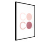 Plakat Artgeist - Different Shades of Coco - Črn okvir - 20 x 30 cm