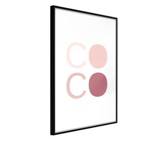 Plakat Artgeist - Different Shades of Coco - Črn okvir - 20 x 30 cm