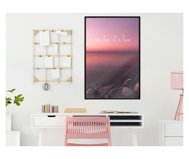Plakat Artgeist - Step by Step - Črn okvir - 40 x 60 cm
