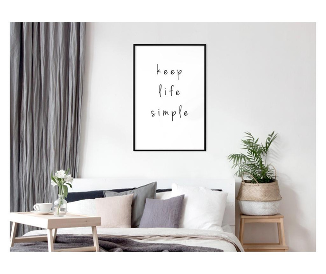 Plakat Artgeist - Simple Life - Črn okvir - 20 x 30 cm