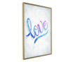 Plakat Artgeist - Love I - Zlat okvir - 30 x 45 cm