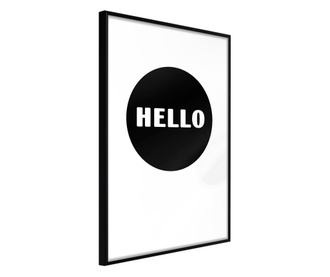 Plakat Artgeist - Greeting - Črn okvir - 40 x 60 cm