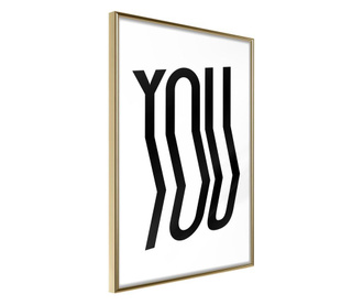 Plakat Artgeist - Only You - Zlat okvir - 30 x 45 cm