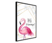 Plakat Artgeist - Pink Visitor - Črn okvir - 20 x 30 cm