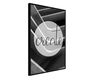 Plakat Artgeist - Create - Črn okvir - 40 x 60 cm