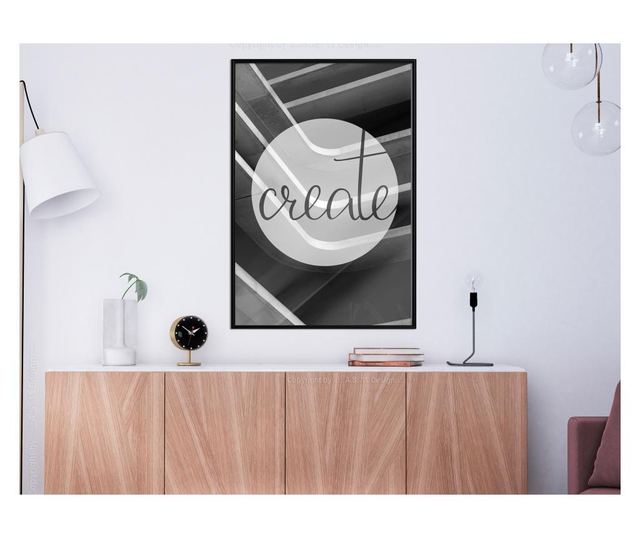 Plakat Artgeist - Create - Črn okvir - 40 x 60 cm