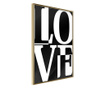Plakat Artgeist - Love Chessboard - Zlat okvir - 30 x 45 cm