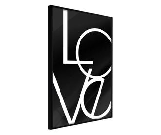 Plakat Artgeist - Simply Love - Črn okvir - 20 x 30 cm