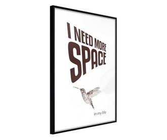 Plakat Artgeist - More Space Needed - Črn okvir - 40 x 60 cm