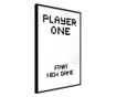 Plakat Artgeist - Player One - Črn okvir - 20 x 30 cm