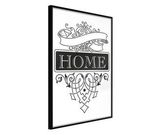 Plakat Artgeist - Home III - Črn okvir - 20 x 30 cm