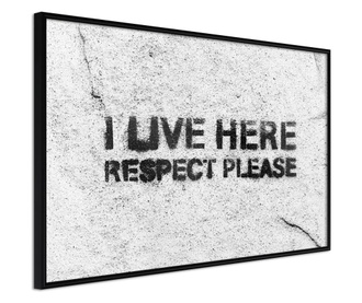 Plakat Artgeist - Respect - Črn okvir - 90 x 60 cm