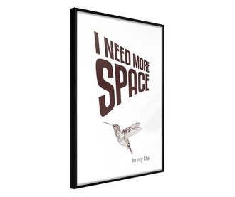 Plakat Artgeist - More Space Needed - Črn okvir - 20 x 30 cm