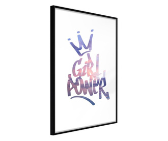 Plakat Artgeist - Girl Power - Črn okvir - 20 x 30 cm