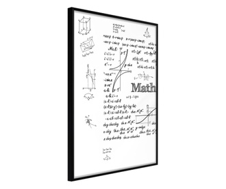 Plakat Artgeist - Math Formulas - Črn okvir - 20 x 30 cm