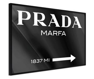 Plakat Artgeist - Prada (Black) - Črn okvir - 45 x 30 cm
