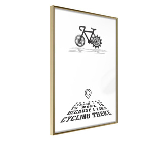 Plakat Artgeist - Good Motivation - Zlat okvir - 20 x 30 cm
