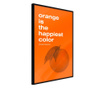 Plakat Artgeist - Orange Colour - Črn okvir - 30 x 45 cm
