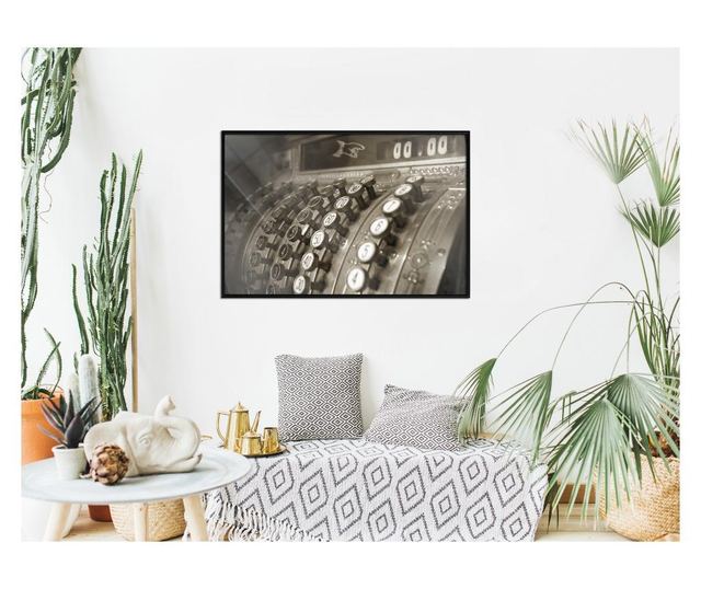 Plakat Artgeist - Ka-Ching - Črn okvir - 45 x 30 cm