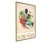 Plakat Artgeist - Exotic Travel - Zlat okvir - 40 x 60 cm