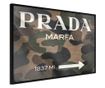 Plakat Artgeist - Prada (Camo) - Črn okvir - 45 x 30 cm