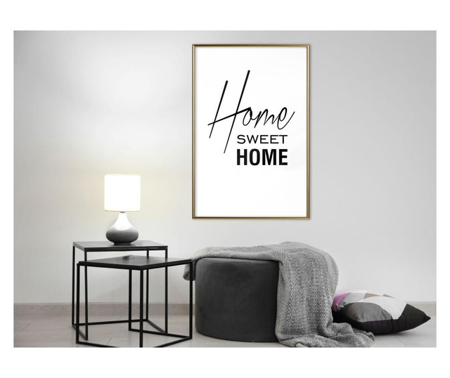 Plakat Artgeist - Home I - Zlat okvir - 40 x 60 cm